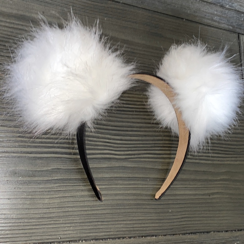 Flurry White Minnie Ears